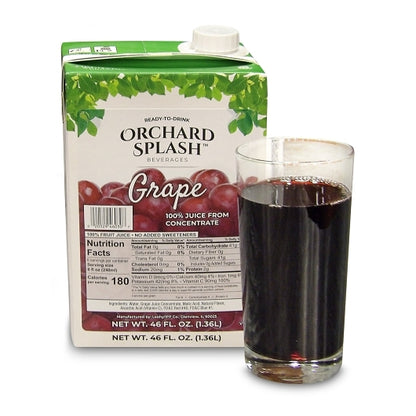 Orchard Splash Juice Ifp Aseptic Grape, 12 x 46 oz Case - DOT product image 3