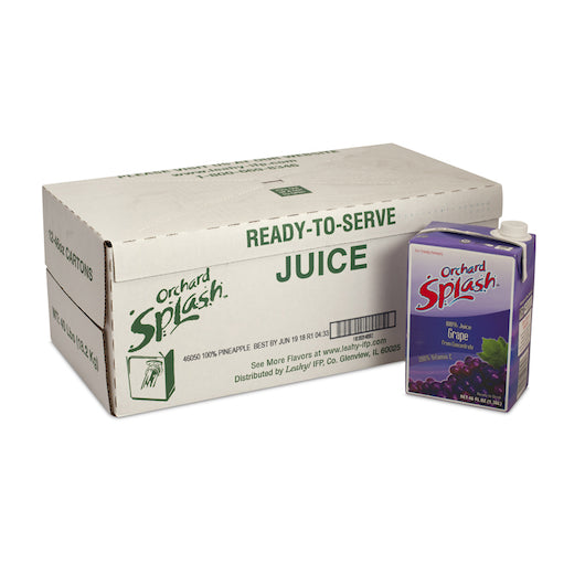 Orchard Splash Juice Ifp Aseptic Grape, 12 x 46 oz Case - DOT product image 7