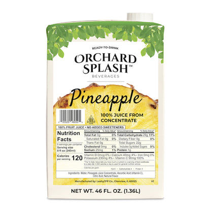 Orchard Splash Juice Aseptic 100% Pineapple, 12 x 46 oz Case - DOT product image 2