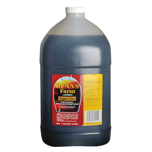 Dunn's Farm Sugar Free Maple Flavored Syrup Bulk, 4 x 1 GA Case - Condiments & Sauces