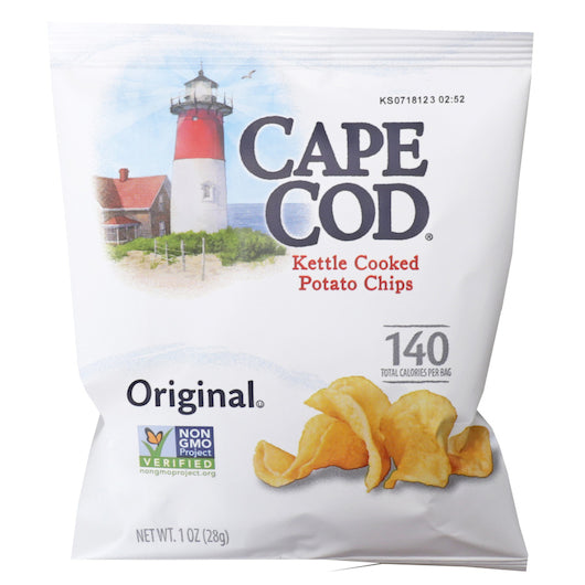 Cape Cod Kettle Chips Salted, 88 x 1 oz Case - Alternate product angle or state