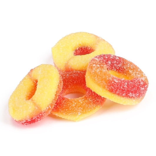 Trolli Peachie O'S Gummy Candy, 12 x 4.25 oz Case - GS1 product shown out of package