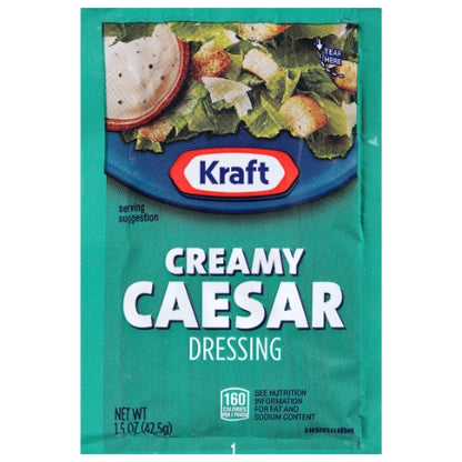 Kraft Portion Control Creamy Caesar Dressing Single Serve, 60 x 42.5 GR Case - DOT product image 2