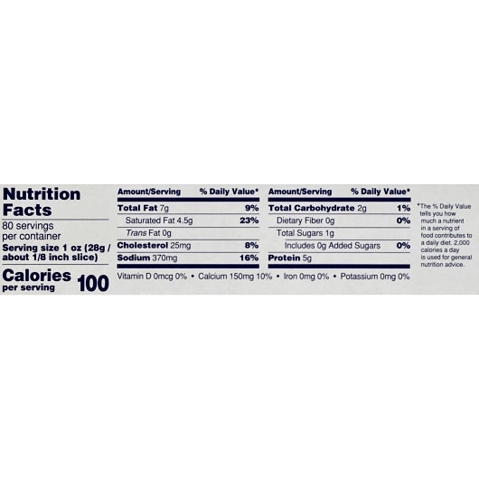 Kraft American Cheese Loaf, 6 x 2.26 KG Case - DOT product image 6
