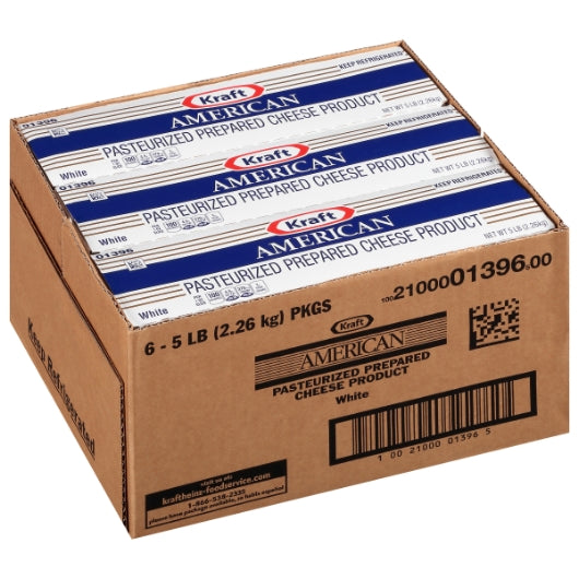 Kraft White American Cheese Loaf, 6 x 2.26 KG Case - DOT product image 4