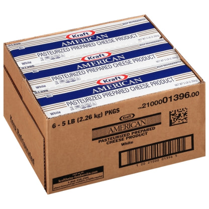 Kraft White American Cheese Loaf, 6 x 2.26 KG Case - DOT product image 4