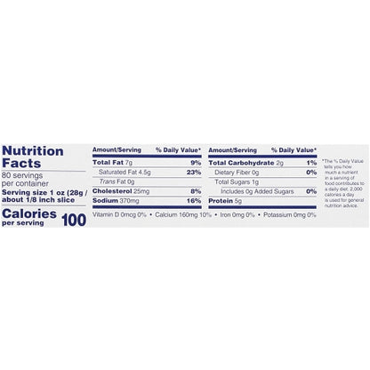 Kraft White American Cheese Loaf, 6 x 2.26 KG Case - DOT product image 7