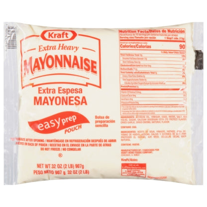 Kraft Extra Heavy Mayonnaise Bulk, 16 x 2 lb Case - Condiments & Sauces