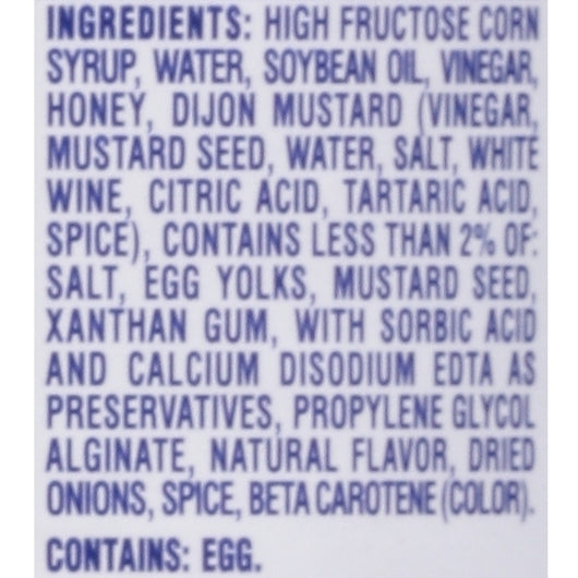 Kraft Sweet Honey Dijon Dressing Bulk, 4 x 3.78 LT Case - DOT product image 8