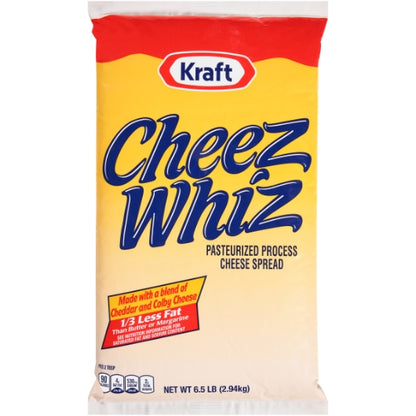 Cheez Whiz Processed Pouch Cheeze Whiz Spread, 6 x 2.94 KG Case - DOT product image 2
