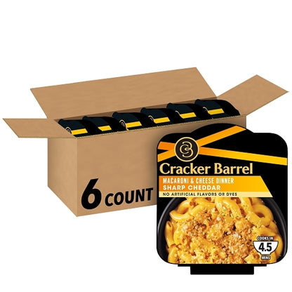Cracker Barrel Deluxe Liquid Dinner Sharp Cheddar, 6 x 109 GR Case - DOT product image 4