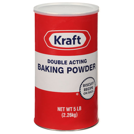 Kraft Double Acting Baking Powder, 6 x 5 lb Case - Pantry Ingredients