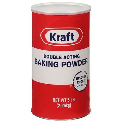 Kraft Double Acting Baking Powder, 6 x 5 lb Case - Pantry Ingredients