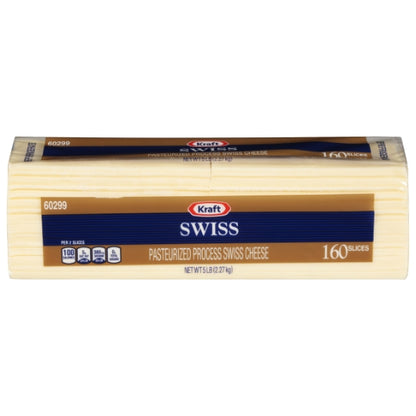 Kraft Swiss Cheese, 160 Slices, 4 x 2.27 KG Case - Cheese & Dairy