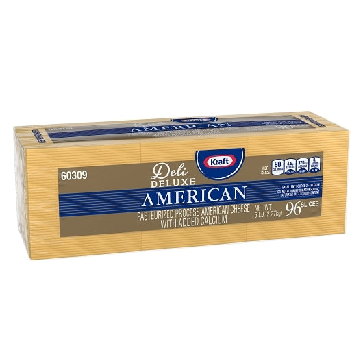 Kraft Regular American Cheese, 96 Slices, 4 x 5 lb Case - DOT product image 5