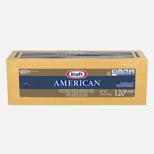 Kraft Regular Yellow American Cheese, 4 x 2.27 KG Case - DOT product image 2