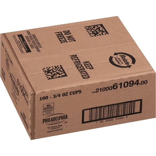 Philadelphia Light Cream Cheese, 100 x 0.75 oz Case - DOT product image 8