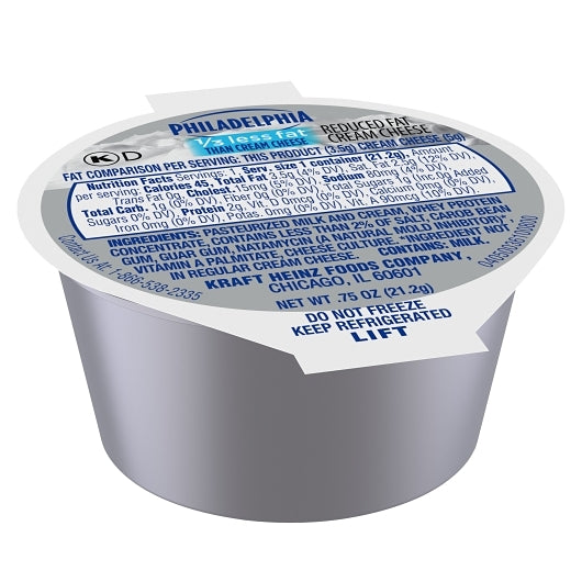 Philadelphia Light Cream Cheese, 100 x 0.75 oz Case - DOT product image 4