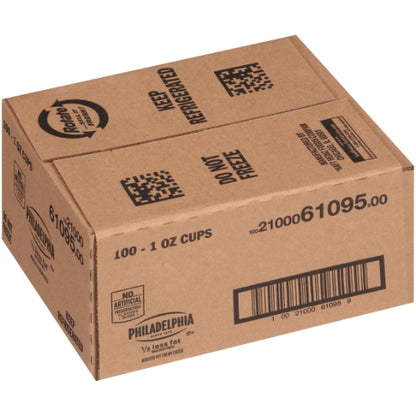 Philadelphia 1/3 Less Fat Light Cream Cheese, 100 x 1 oz Case - DOT product image 7