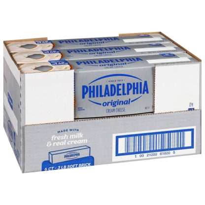 Philadelphia Soft Cream Cheese, 6 x 48 oz Case - Cheese & Dairy