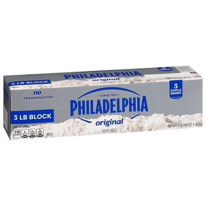 Philadelphia Firm Cream Cheese, 6 x 3 lb Case - DOT product image 2