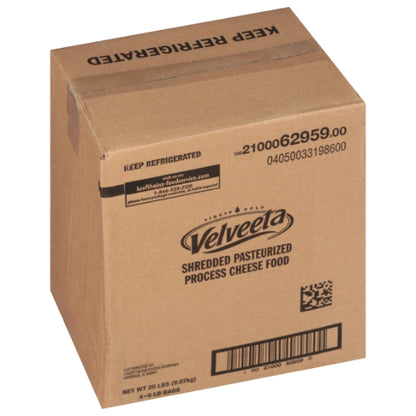 Kraft Feather Shred Bag Velveeta Cheese, 4 x 5 lb Case - DOT product image 5