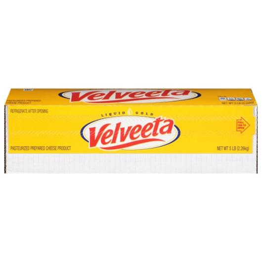 Velveeta Processed Cheese Spread, 6 x 5 lb Case - Cheese & Dairy