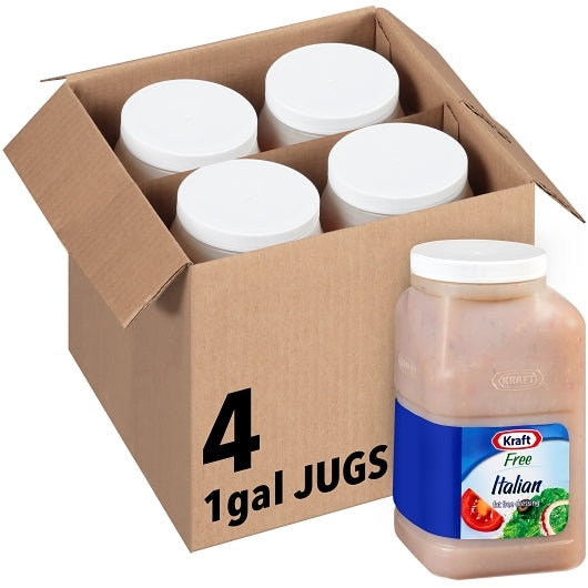 Kraft Free Italian Dressing Bulk, 4 x 3.78 LT Case - Condiments & Sauces