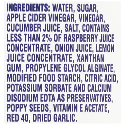 Kraft Fat Free Raspberry Vinaigrette Dressing Bulk, 4 x 1 GA Case - DOT product image 8
