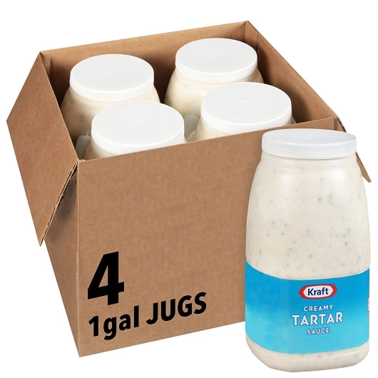 Kraft Creamy Tartar Sauce Bulk, 4 x 1 GA Case - Condiments & Sauces