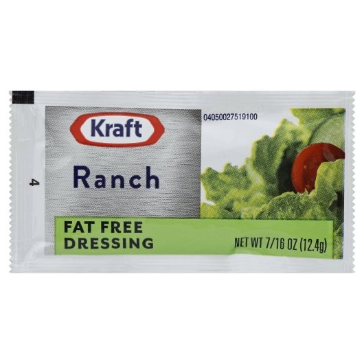 Dressing Kraft Ranch Fat Free Pouch 200 Case 0.44 Ounce Each - DOT product image 1