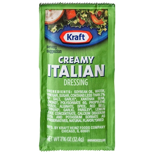Band-AID First Aid Creamy Italian Dressing Single Serve, 200 x 0.44 oz Case - DOT product image 2
