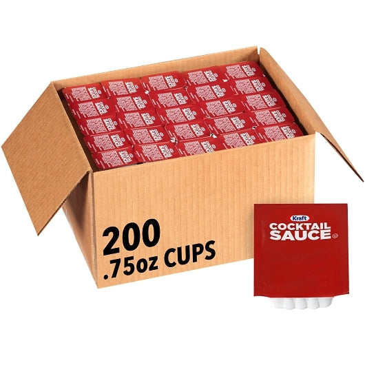Sauce Cocktail Single Serve Sauce Cups, 200 x 0.75 oz Case - Condiments & Sauces