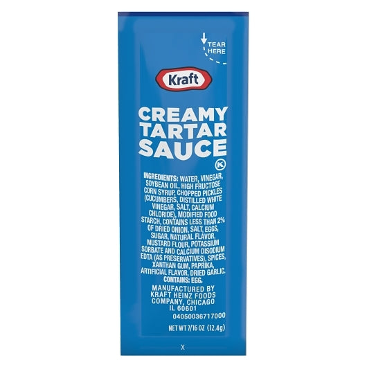 Kraft Tartar Sauce Single Serve, 200 x 0.438 oz Case - DOT product image 2