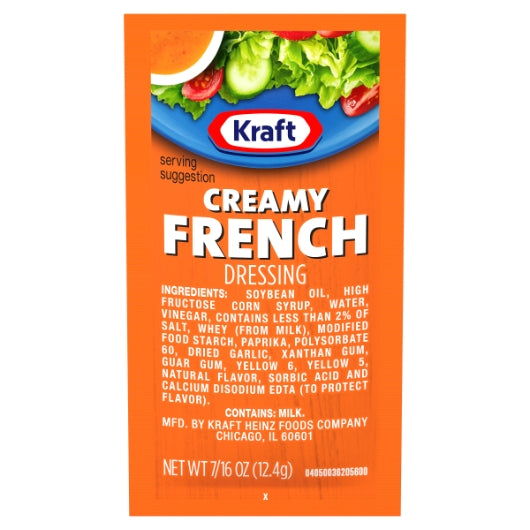 Kraft French Dressing Single Serve, 200 x 0.438 oz Case - DOT product image 5
