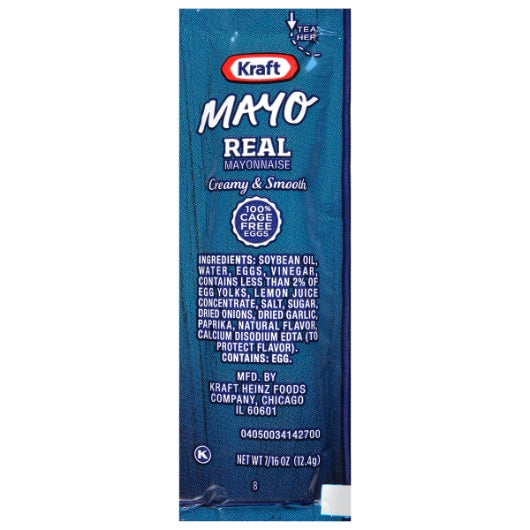 Kraft Real Mayonnaise Single Serve, 500 x 12 GR Case - DOT product image 2