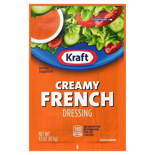 Kraft Creamy French Dressing Single Serve, 60 x 42.5 GR Case - DOT product image 2