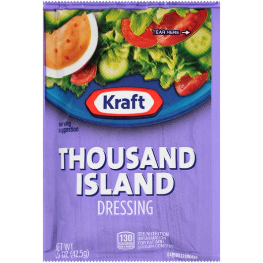 Kraft 1000 Island Dressing Single Serve, 60 x 1.5 oz Case - DOT product image 2