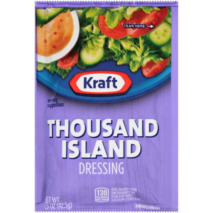 Kraft 1000 Island Dressing Single Serve, 60 x 1.5 oz Case - DOT product image 2