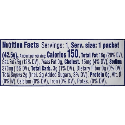 Kraft Ranch Dressing Single Serve, 60 x 42.5 GR Case - DOT product image 7