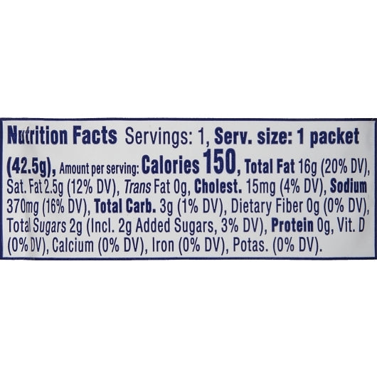 Kraft Ranch Dressing Single Serve, 60 x 42.5 GR Case - DOT product image 8