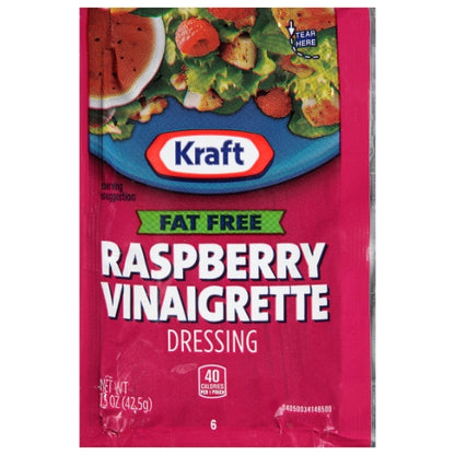 Kraft Raspberry Vinaigrette Dressing Single Serve, 60 x 1.5 oz Case - DOT product image 2