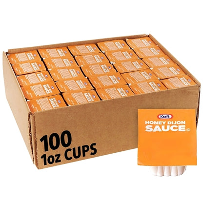 Sauce Honey Dijon Sauce Cups, 100 x 1 oz Case - Pantry Ingredients