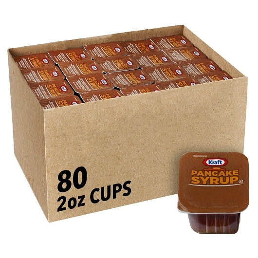 Kraft Table Pancake Syrup Single Serve Cups, 80 x 2 oz Case - Condiments & Sauces