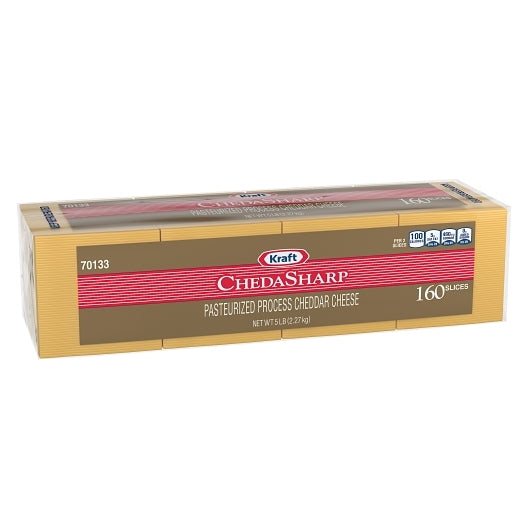 Kraft Sharp Cheddar Cheese Slices, 4 x 2.27 KG Case - DOT product image 5