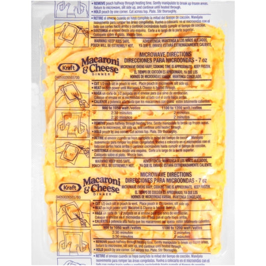 Kraft Macaroni & Cheese Entree, 36 x 7 oz Case - Pantry Ingredients