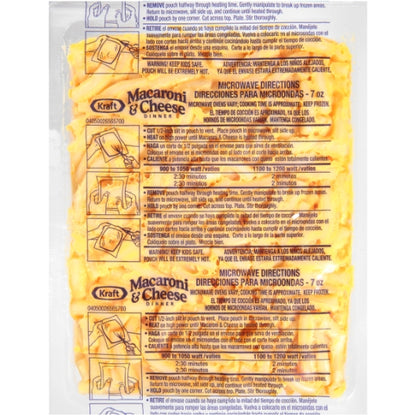 Kraft Macaroni & Cheese Entree, 36 x 7 oz Case - Pantry Ingredients