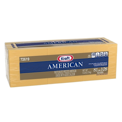 Kraft 81/108 Slices Regular American Cheese, 4 x 2.27 KG Case - DOT product image 5