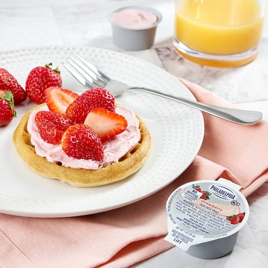 Philadelphia Strawberry Cream Cheese, 100 x 1 oz Case - DOT product image 3