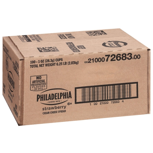 Philadelphia Strawberry Cream Cheese, 100 x 1 oz Case - DOT product image 5